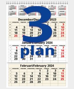 Väggkalender 2024 årstider, Aquarupella, 1st
